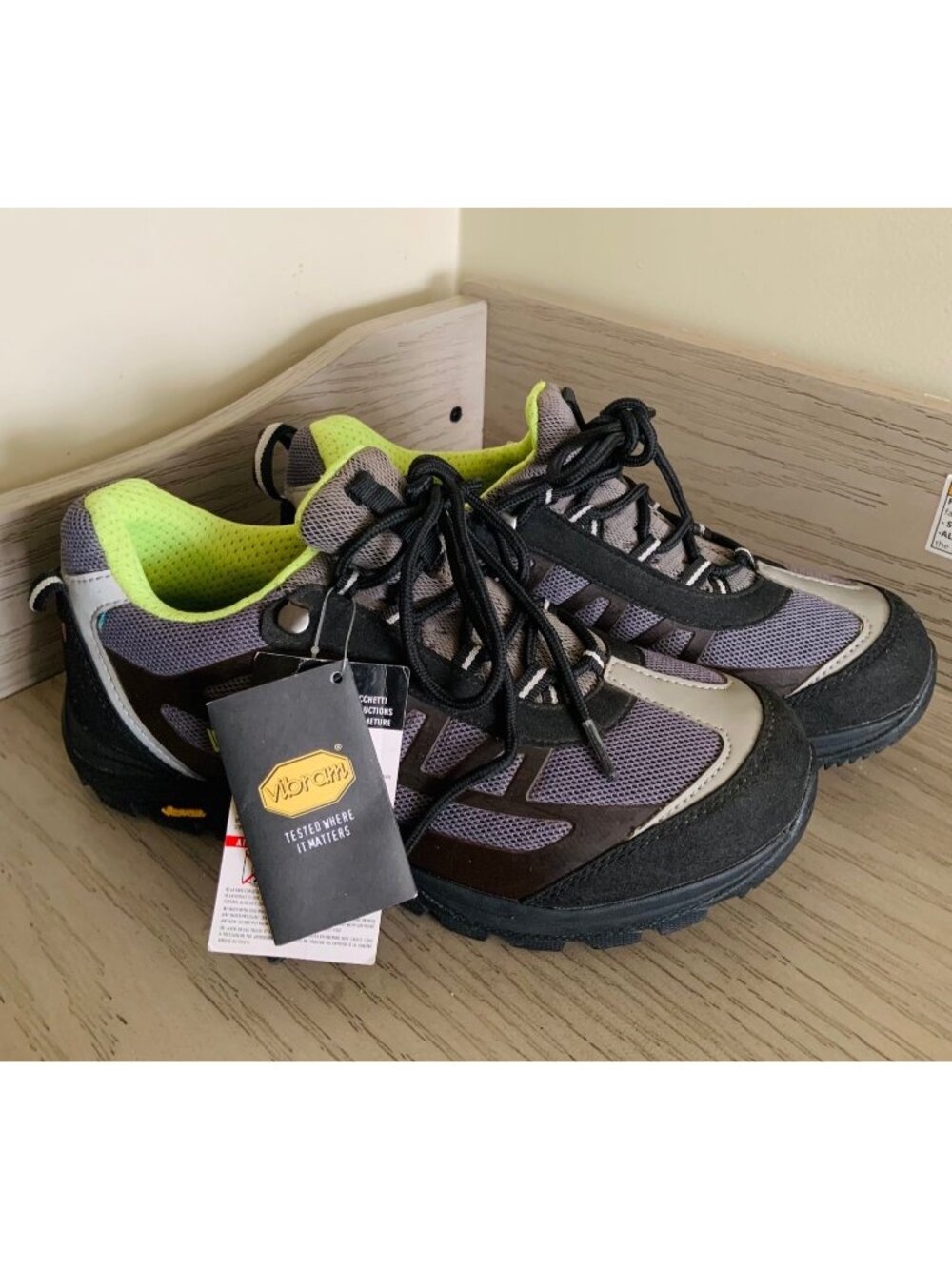 Vittoria Xplorer MTB Cycling Shoes size US 8 EU 41 Black Lime Green NWT